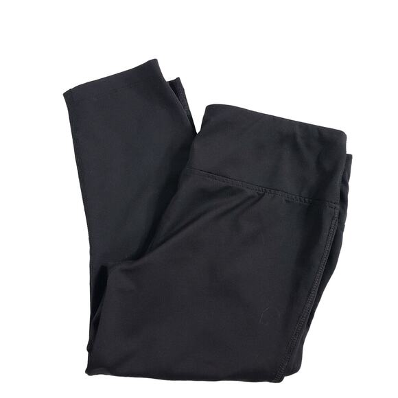 Reebok Womens Pants Size Small Cropped Capri Leggings Stretch Workout Black - Picture 3 of 11